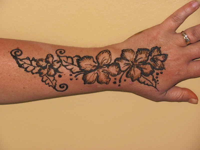 Henna Flower on Hand